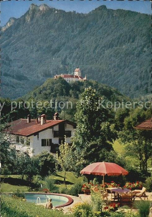 Hohenaschau Chiemgau Schloss mit Zellerhorn