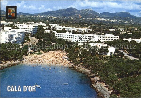 Cala d Or Fliegeraufnahme Strand Bucht
