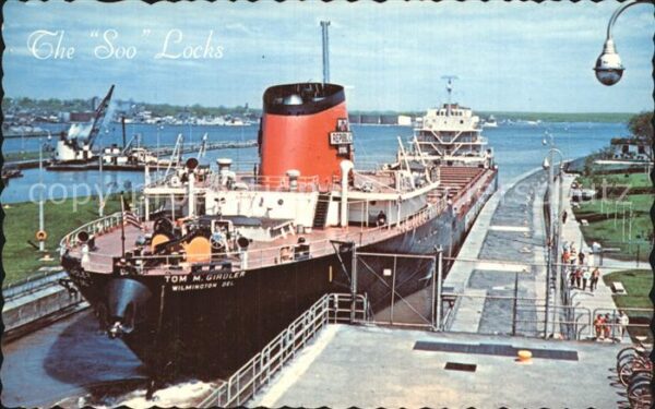 Dampfer Binnenschifffahrt Tom M. Girdler Soo Locks Sault Ste. Mar