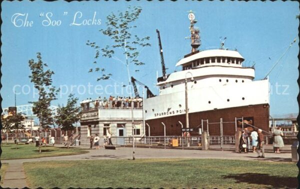 Schiffe Ships Navires Soo Locks Sault Ste. Marie Michigan