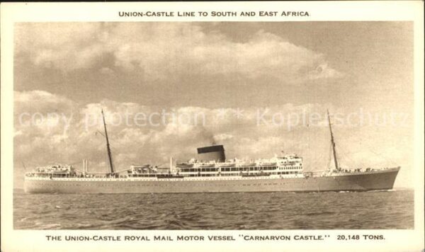 Dampfer Oceanliner Carnarvon Castle Union-Castle Line