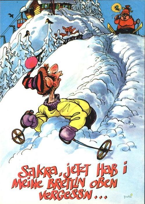 Humor Skifahren