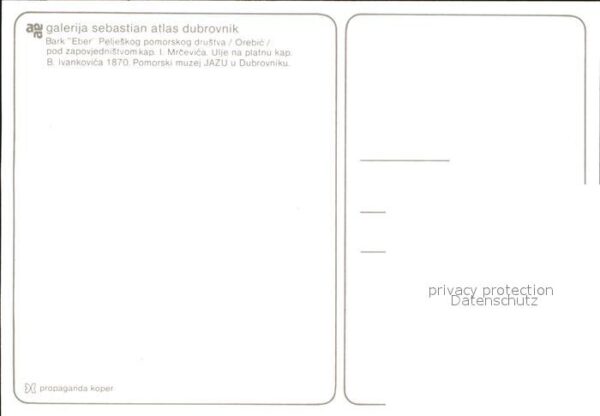 Segelschiffe Bark Eber Künstlerkarte – Bild 2