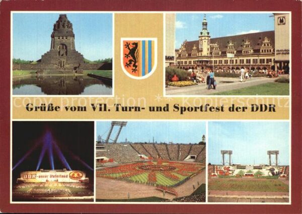 Turnen VII. Turn- und Sportfest DDR Leipzig Ze