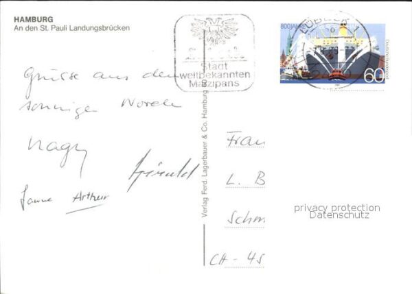 Faehre Ferry Bac Traghetto-- Hamburg St. Pauli Landungsbrücken – Bild 2
