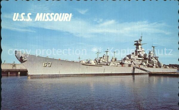 Marine U.S.S. Missouri Navy Yard Bremerton Was