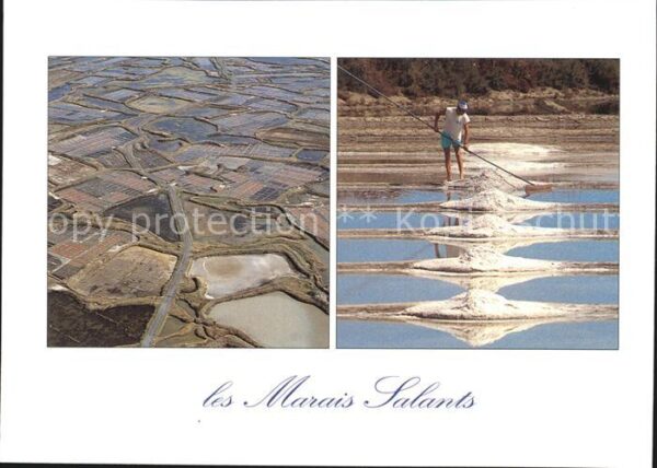 Salzgewinnung Les Marais Salants Patchworks Salzernte