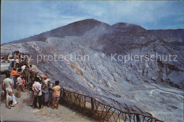 Vulkane Geysire Vulcans Geysers Crater Tangkuban-Perahu Mountain