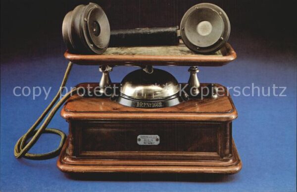 Telefon Fernsprechtischapparat um 1900