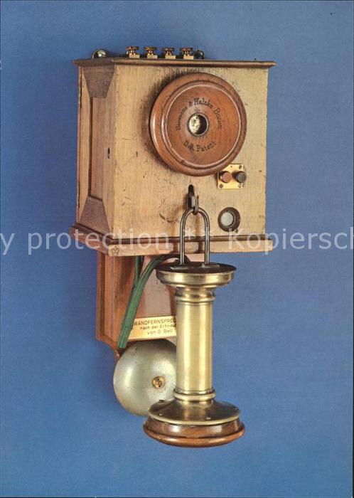 Telefon Fernsprechwandapparat um 1885