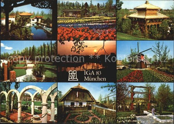 Gartenbauaustellung IGA 83 München Nationgärten China Bayer