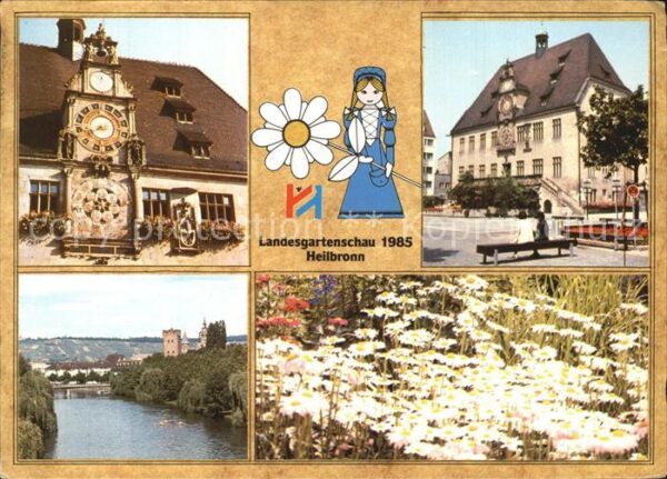 Landesgartenschau Heilbronn Rathaus Uhr Neckar