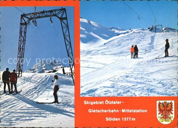 Skilift Ötztaler Gletscherbahn Sölden Mittelsta