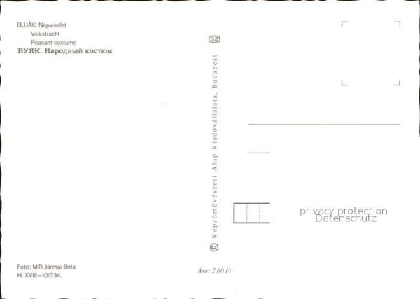 Trachten Ungarn Bujak Nepviselet – Bild 2