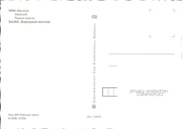 Trachten Ungarn Bank Nepviselet – Bild 2