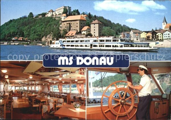 Motorschiffe MS Donau Steuerrad Kapitän