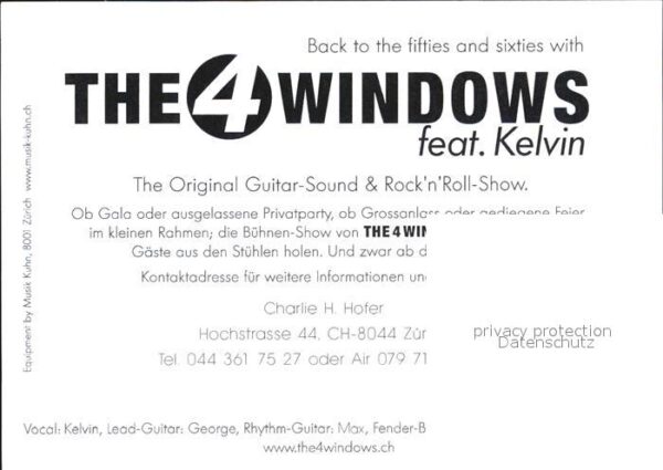 Saenger Band The 4 Windows feat. Kelvin – Bild 2