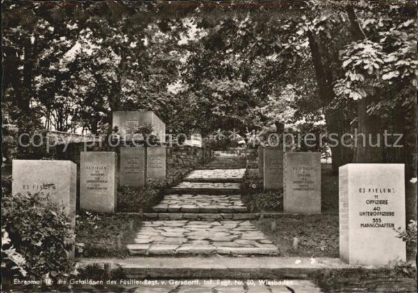 Tod Ehrenmal Gefallene Füsilier-Regt. v. Ge
