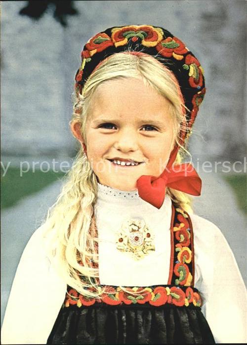 Trachten Norwegen Liten Dame Hallingbunad