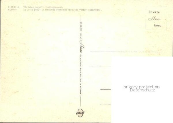 Trachten Norwegen Liten Dame Hallingbunad – Bild 2