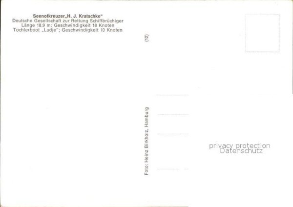 Motorboote Seenotkreuzer H.J. Kratschke – Bild 2