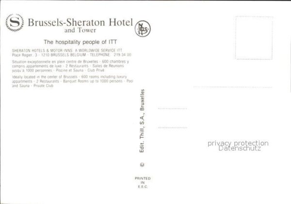 Bruessel Bruxelles Sheraton Hotel – Bild 2