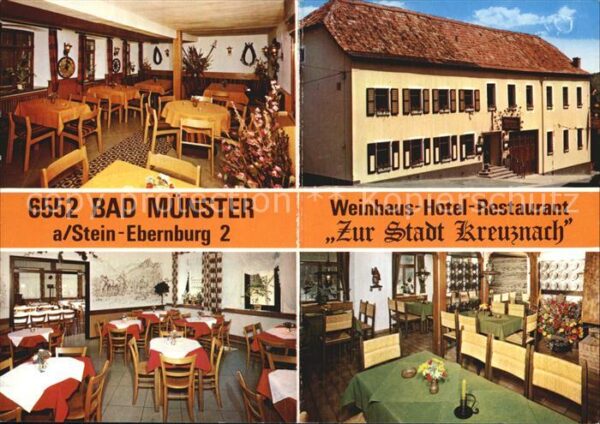 Bad Muenster Stein Ebernburg Weinhaus Hotel Restaurant Zur Stadt Kre