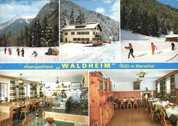 Martelltal Alpengasthaus Waldheim Winter