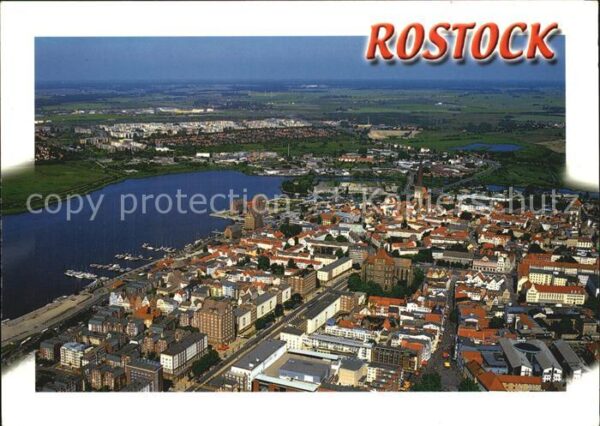Rostock Luftaufnahme Hansetadt