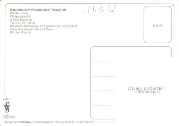 Gallizien Wildensteiner Wasserfall Gasthaus – Bild 2