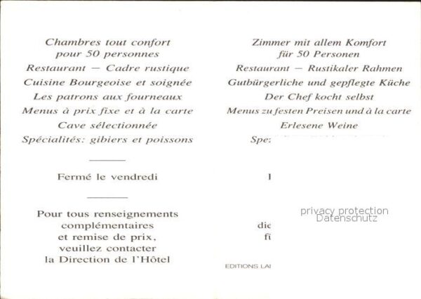 Banneux Hotel Restaurant Au Pelerin – Bild 2