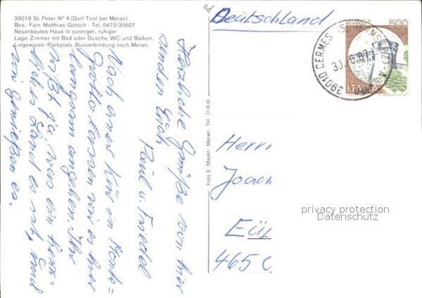 Dorf Tirol Sankt Peter Haus Talblick – Bild 2