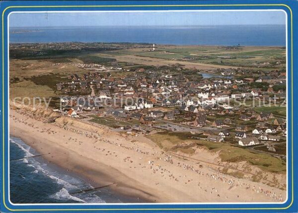 Wenningstedt Sylt Starnd AnsichtLuftaufnahme