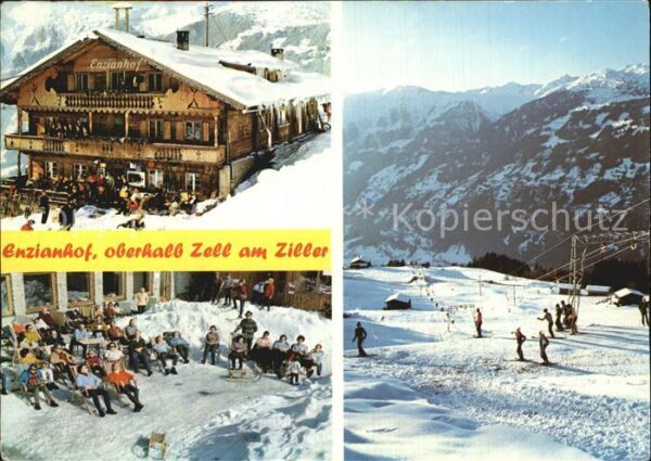 Zell Ziller Tirol Enzianhof Alpengasthof Winter