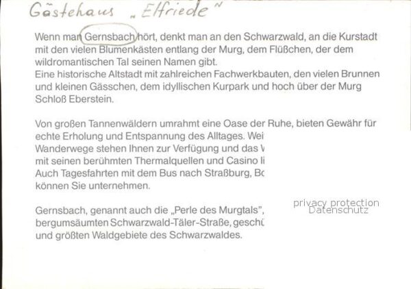 Gernsbach Gästehaus Elfriede – Bild 2