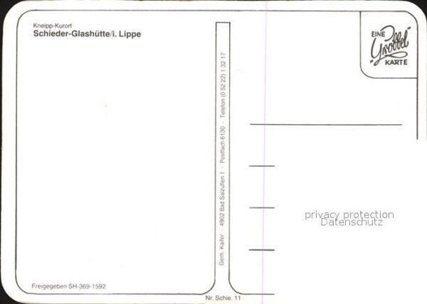 Glashuette Lippe Schieder Kurort – Bild 2