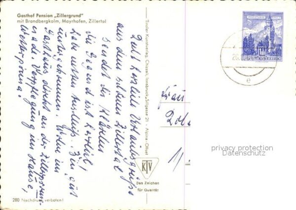 Zillertal Tirol Gasthof Pension Zillergrund Brandbergko – Bild 2