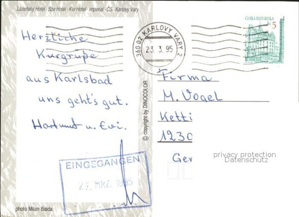 Karlovy Vary Kur Hotel Imperial – Bild 2