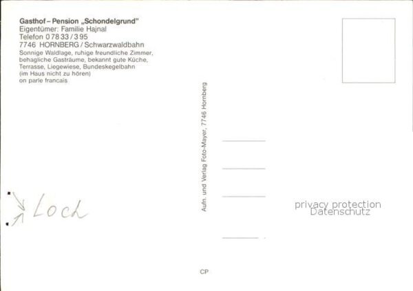 Hornberg Altensteig Gasthof Pension Schondelgrund – Bild 2