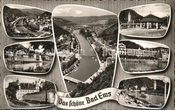 Bad Ems Lahnpartie Fliegeraufnahme  Römerquelle