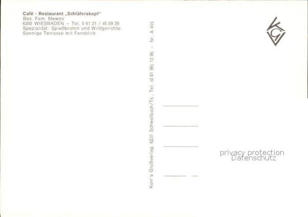 Wiesbaden Cafe Restaurant Schläferkopf – Bild 2