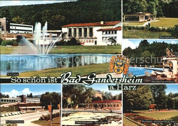 Bad Gandersheim Kurhaus Wandelhalle Osterbergsee Kurpar
