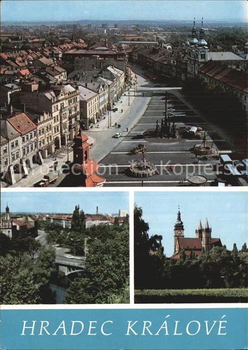 Kralovehradecko Hradec Kralove Ortspartie Kirche Brücke