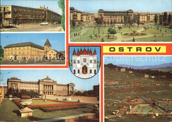 Ostrov Schlackenwerth Gebäude Freibad