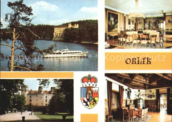Orlik nad Vltavou Partie am See Schloß