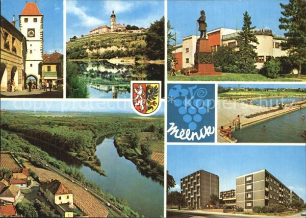Melnik Tschechien Partie am Fluss Freibad