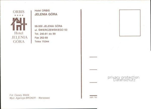 Jelenia Gora Hirschberg Schlesien Orbis Hotel – Bild 2