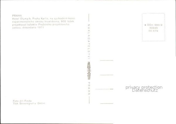 Praha Prahy Prague Hotel Olympik – Bild 2