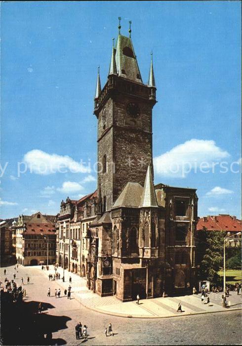 Prag Prahy Prague Rathausturm mit Erkerkapelle