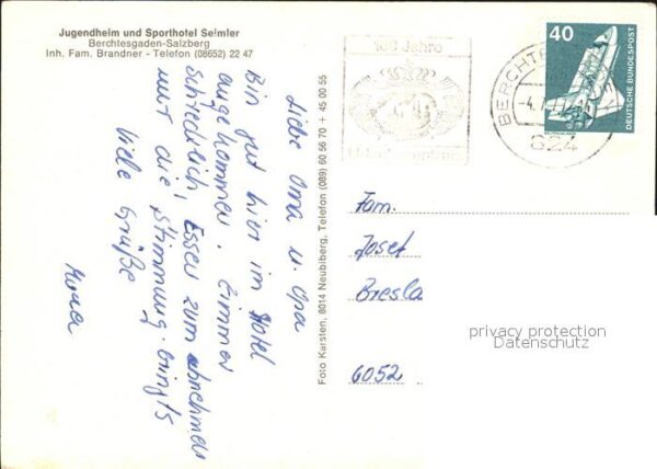 Berchtesgaden Jugendheim Sporthotel Seimler – Bild 2